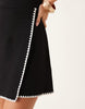 Nobody'S Child Petite Whipstitch Knit Sleeveless Mini Dress In Black