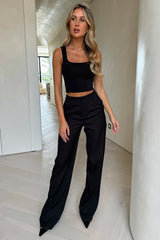 Alaric High Rise Pants - Black Tall