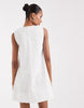 Bronze Snake Sydney Smock Mini Dress In White
