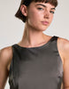 Glamorous Boat Neck Mini Shift Dress In Bitter Chocolate