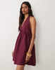 Miss Selfridge Linen Look Halter Mini Dress