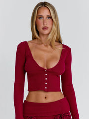 Lucy's CEREZA TOP RED