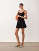 Swing Bra Cami Mini Dress In Black