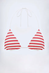 Triangle Bikini Top in Cherry Red