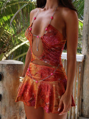Lucy's NIKI MINI DRESS GOLDEN CRYSTAL