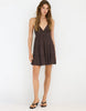 Stradivarius Short Dress With Open Back In Brown