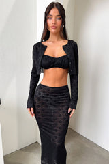 Renoir Crop - Black