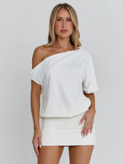 NAYLA MINI DRESS WHITE