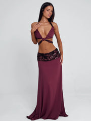 Lucy's ALUNA TOP BURGUNDY