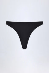 Hardware-Detail Cheeky Bikini Bottoms in Black