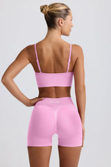 Define Luxe Mini Shorts in Bubblegum Pink