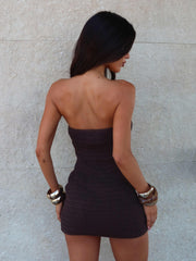 Lucy's BRIA MINI DRESS BROWN