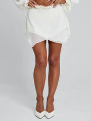 Lucy's MAE MINI SKIRT IVORY