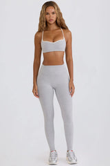 Soft Active Mid-Rise Leggings in Grey