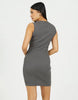 Brave Soul Ribbed Jersey Sleeveless Bodycon Mini Dress In Grey