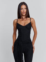 Lucy's NYLA JUMPSUIT BLACK