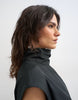 Topshop Techy Funnel Neck Mini Shift Dress In Black