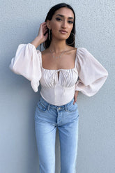 Christina Bodysuit - Light Peach