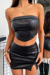Marin Skirt - Black PU