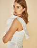 Glamorous Ruffle Square Neck Mini Dress In White