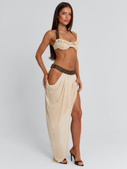 Lucy's MAISIE MAXI SKIRT BEIGE