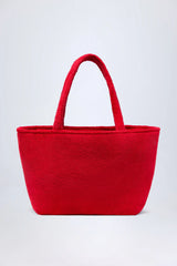 Towelling Tote Bag in Fiery Red