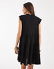 Vero Moda Frill Trim Babydoll Mini Dress In Black