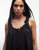 Collusion Swing Beach Dress In Black