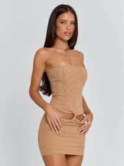 Lucy's LILIANA MINI DRESS TAN