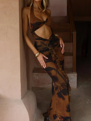 Lucy's VIVIENE MAXI DRESS AMARA CINNAMON