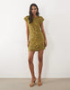 River Island Sequin Mini Dress In Green