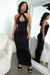 Evoke Maxi Dress - Black