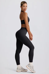 Define Luxe High-Waist Leggings in Black
