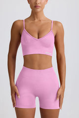 Define Luxe Mini Shorts in Bubblegum Pink