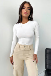 Lemar Long Sleeve Tee - White