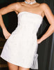 Six Stories Embellished Diamante Mini Dress In White