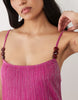 Motel Cerita Plisse Mini Dress In Pink