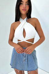 Jena Crop - White