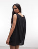Collusion Swing Beach Dress In Black