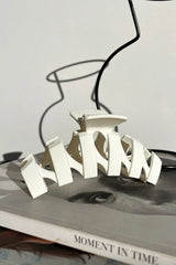 Issy Claw Clip - White