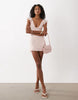 Motel Lanaila Lace Mini Dress In Soft Pink