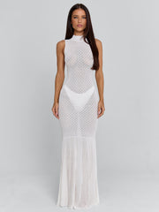 LORIEL MAXI DRESS WHITE