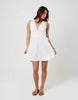 Brave Soul V-Neck Sleeveless Midi Dress With Tie Details In White