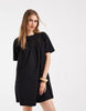 Only Short Sleeve Mini Dress In Black