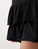 Fashionkilla Exclusive Cotton Rich Sleeveless Drop Waist Ruffle Hem Mini Dress In Black