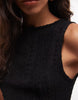 Reclaimed Vintage Slash Neck Pini Dress In Black