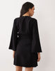 Jdy Wrap Kimono Dress In Black