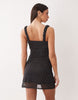 Cami Mesh Mini Dress In Black
