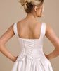 Six Stories Scoop Neck Skater Mini Dress In White