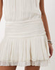 Gina Tricot Halter Neck Frill Mini Dress In White